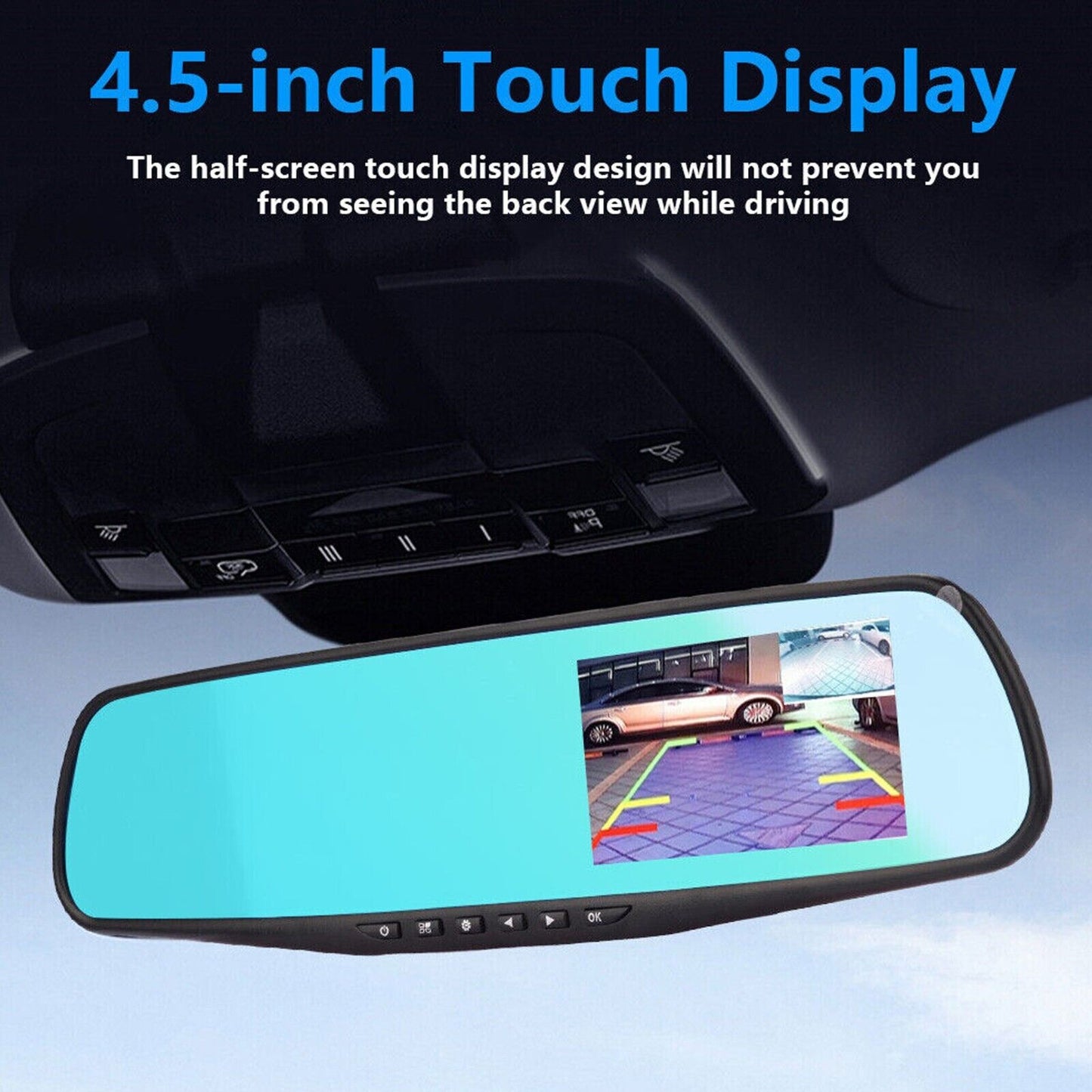 ⏳Time-limited Special⏰Touchscreen Dash Cam with Rearview Camera【Free shipping】