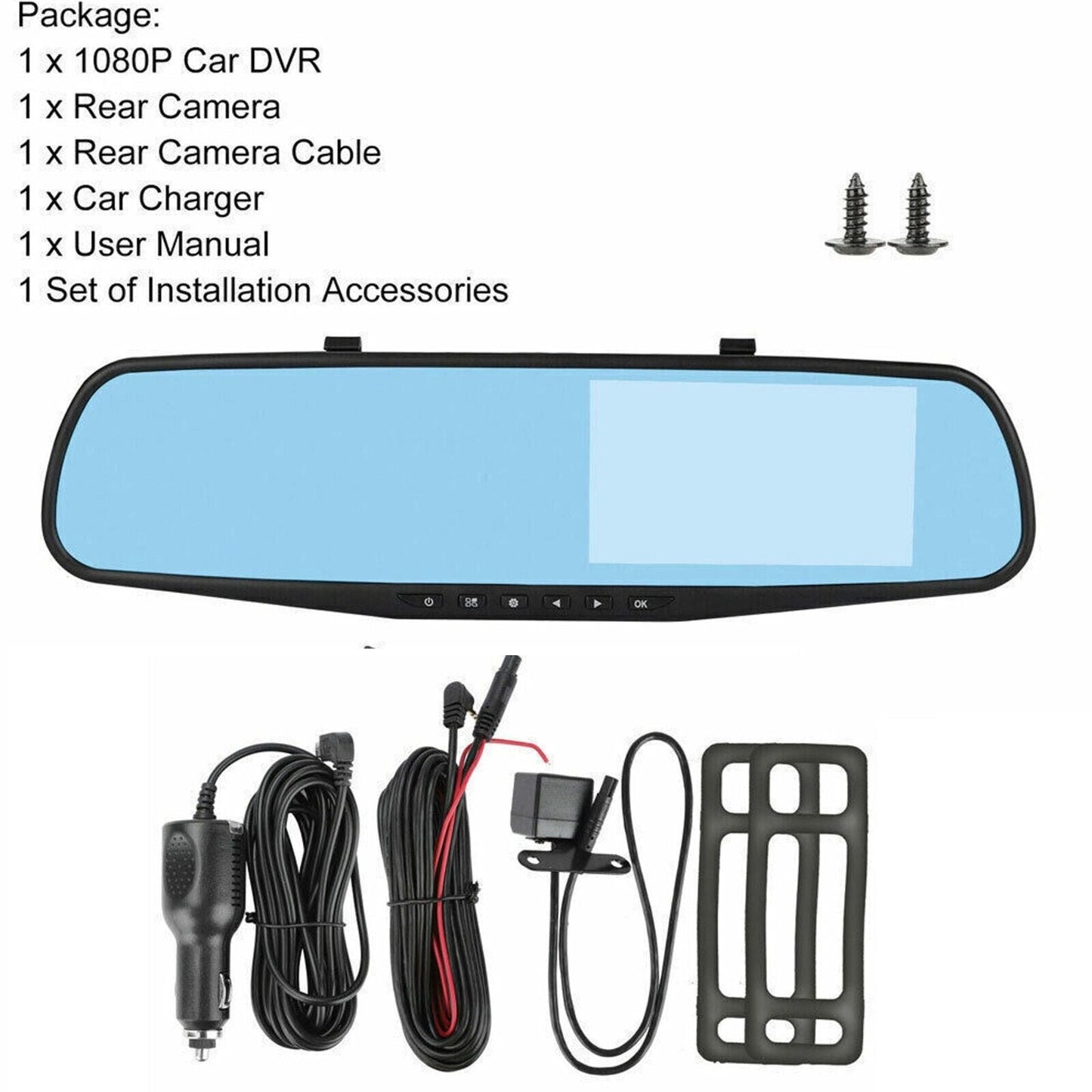 ⏳Time-limited Special⏰Touchscreen Dash Cam with Rearview Camera【Free shipping】