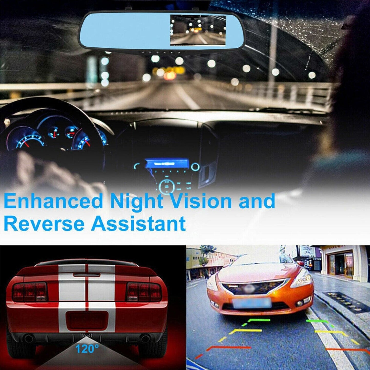 ⏳Time-limited Special⏰Touchscreen Dash Cam with Rearview Camera【Free shipping】