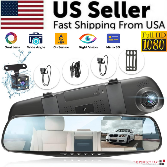 ⏳Time-limited Special⏰Touchscreen Dash Cam with Rearview Camera【Free shipping】